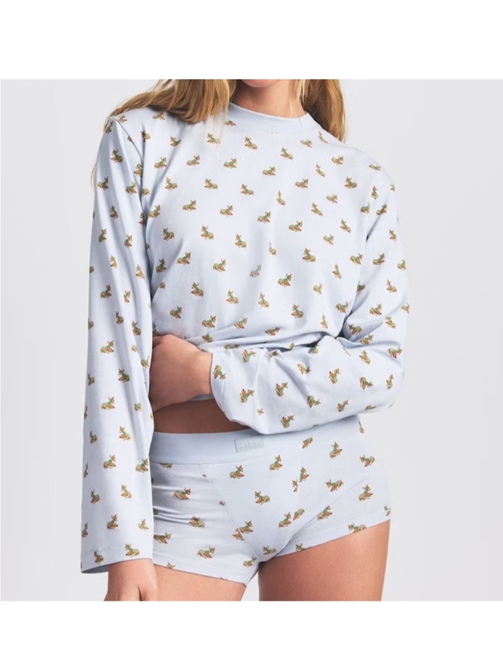 Skims BOYFRIEND
LONG SLEEVE AND BOXER SET